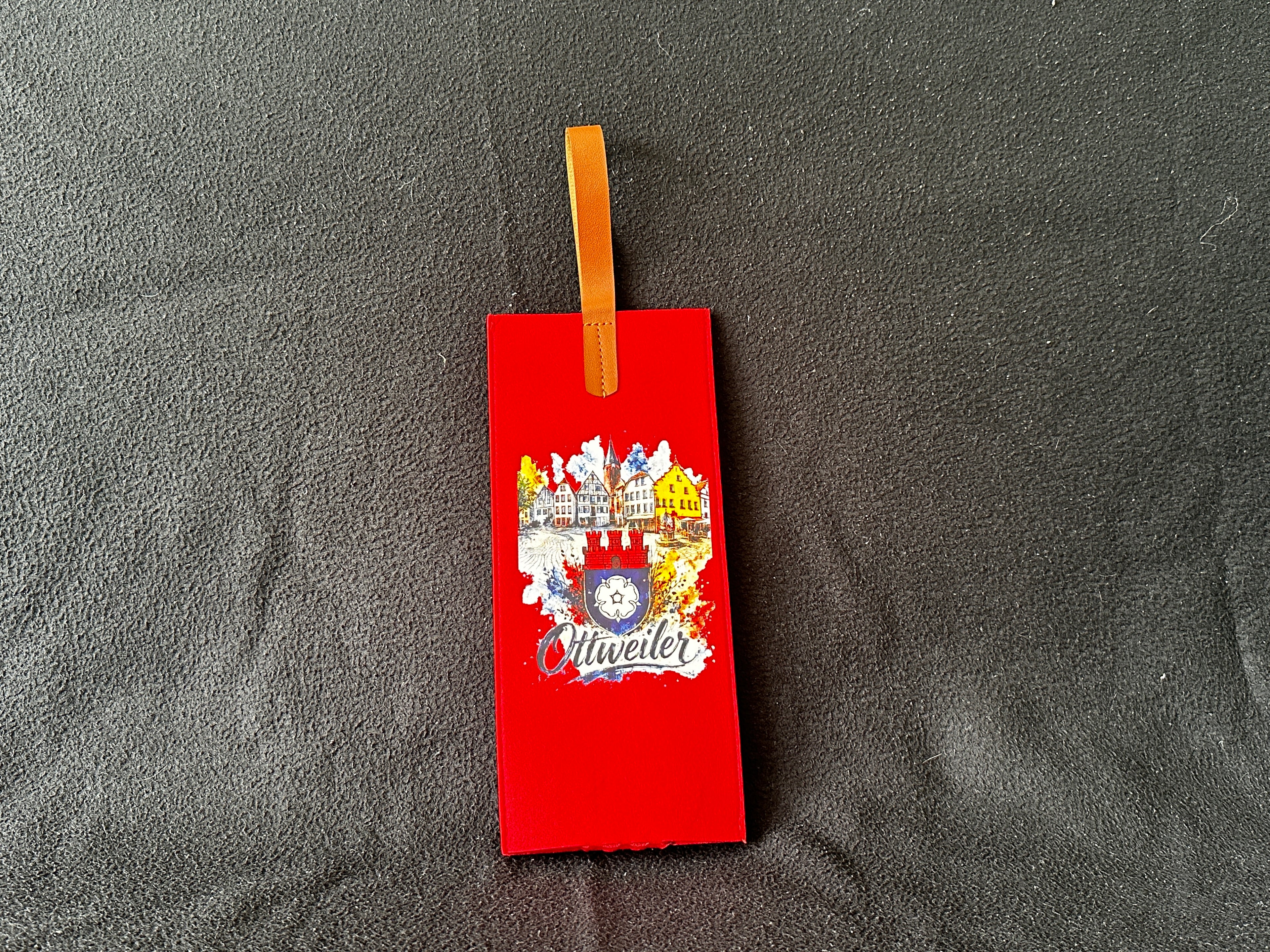 Ottweiler Flaschentasche mit Stadtmotiv ohne Wappen