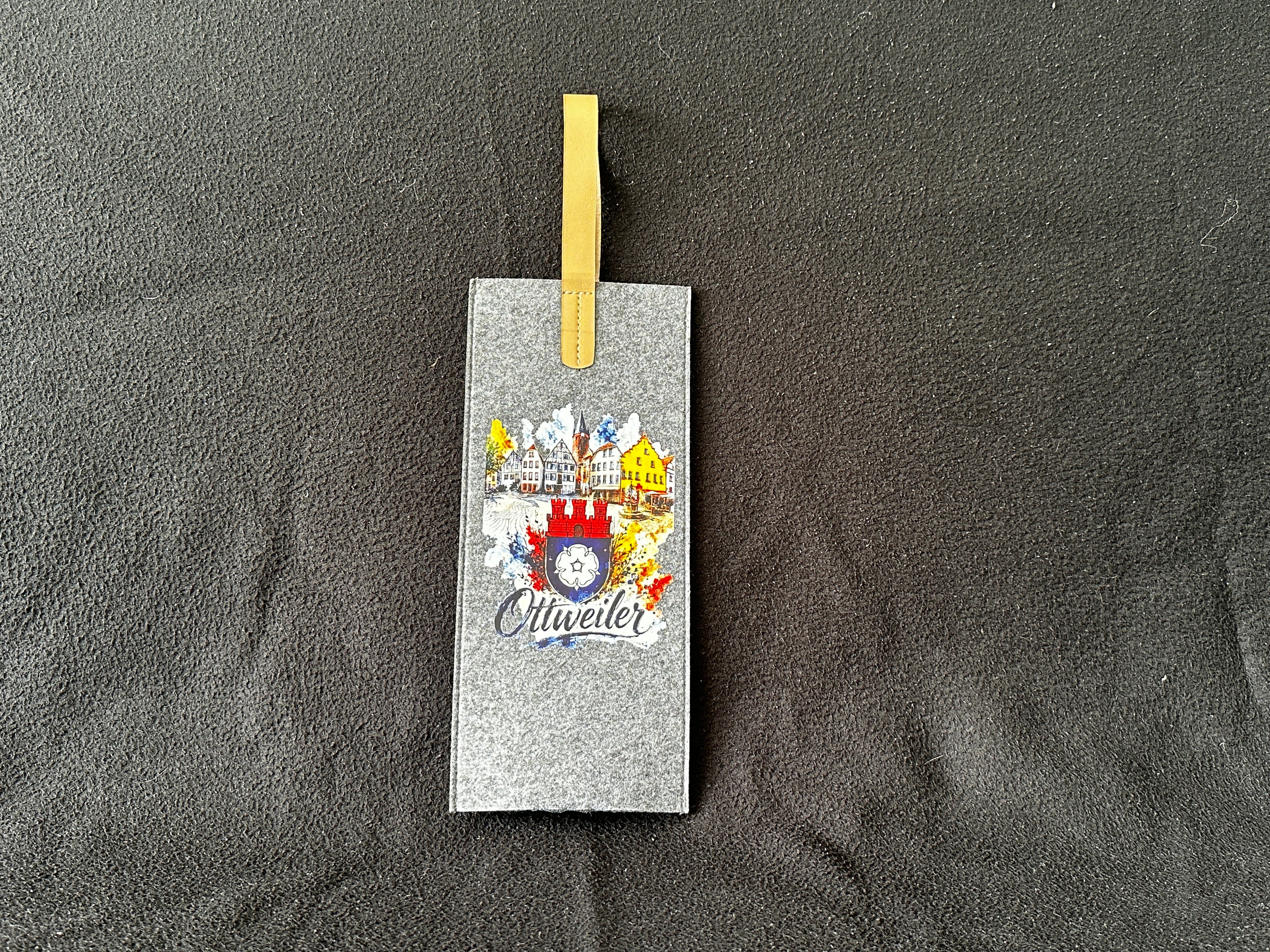 Ottweiler Flaschentasche mit Stadtmotiv ohne Wappen