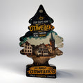 Duftbaum in Tannenbaumform mit Ottweiler-Altstadtmotiv und Schriftzug „Kein Parfum. Pure Heimat.“
