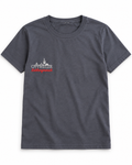 Produktvorschau: dunkelgraues Ottweiler Lieblingsmensch T-Shirt liegend, mit weißer Ottweiler-Silhouette und rotem Schriftzug „Lieblingsmensch“ auf der linken Brust